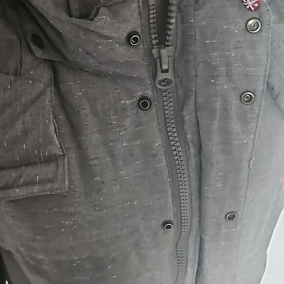 Vans Men's Puffy Zip-Up Hoodie Spring Jacket Gray Medium - Picture 6 of 16